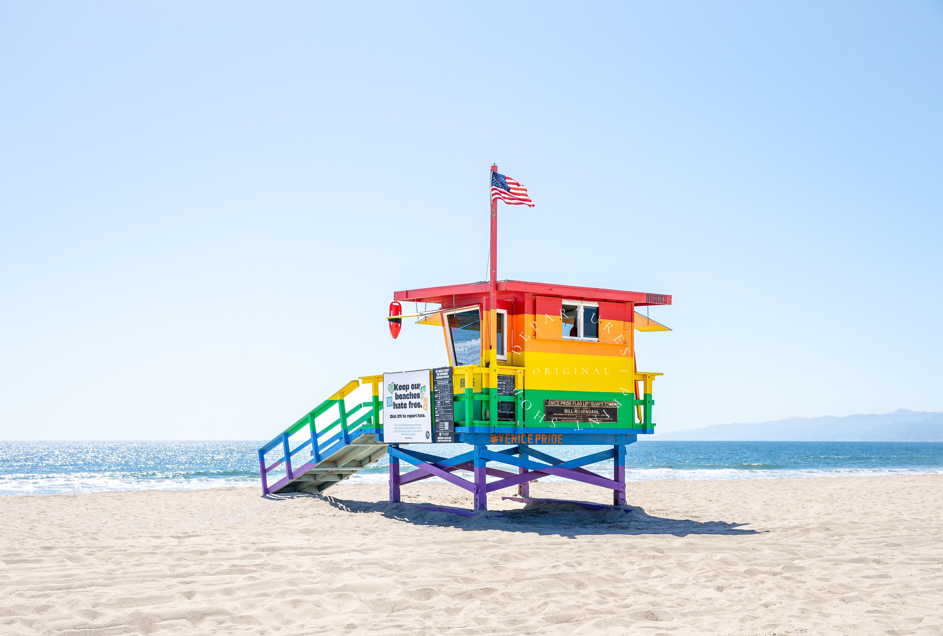 Venice Beach Print, California Beach Photography, Pride