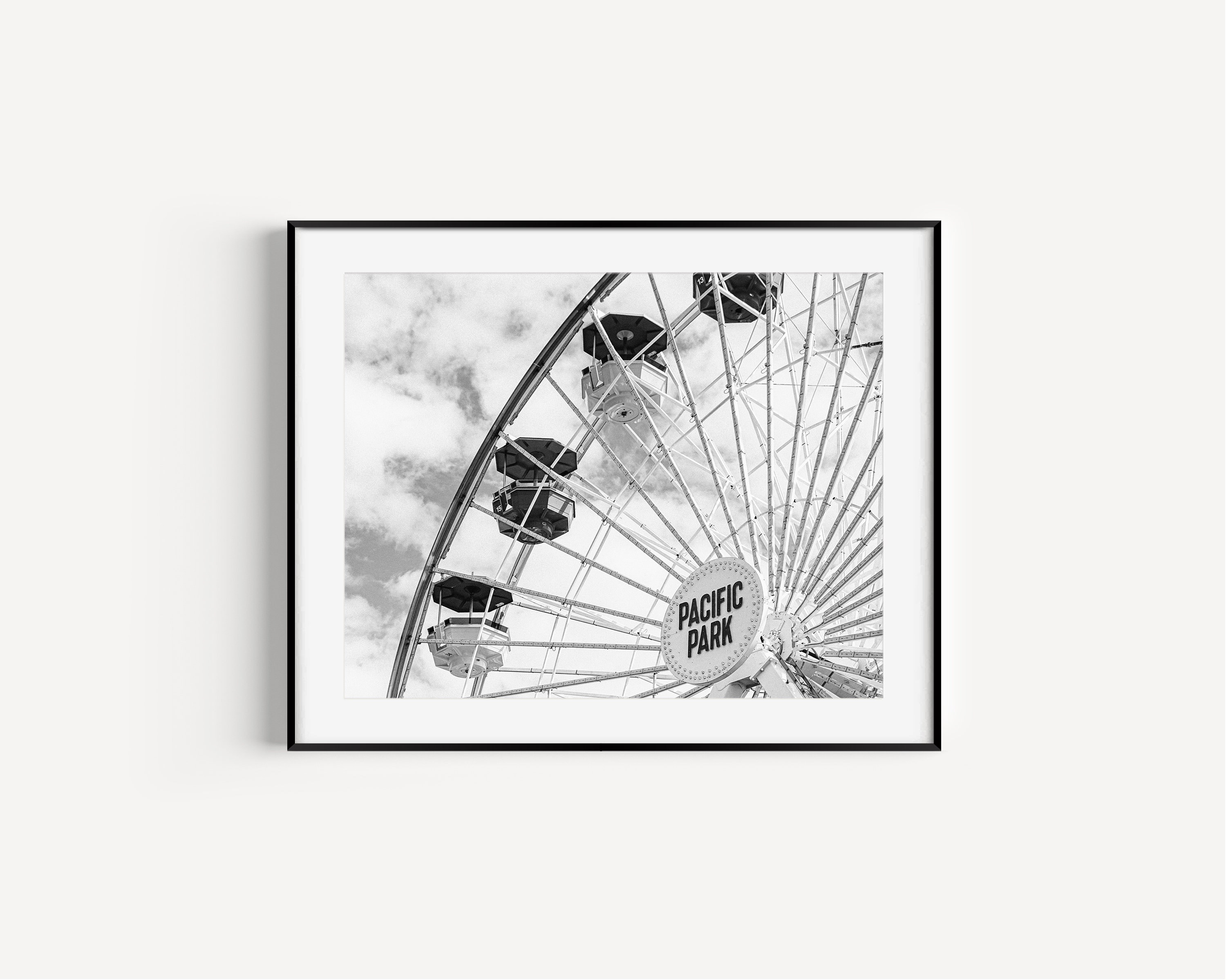 Ferris Wheel Drawing Black And White