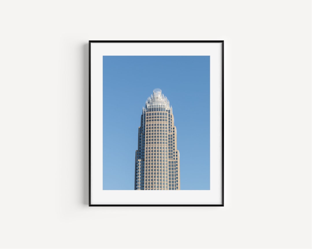 Charlotte Skyline Bank of America Building Print, Travel Photography