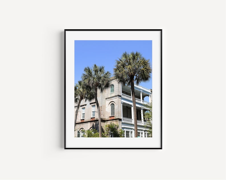 Charleston Battery Print, Charleston SC Travel Photography, South Carolina Wall Art, Architecture Wall Decor for Living Room or Office image 1