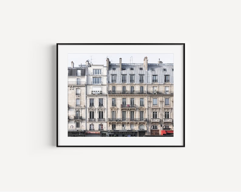 Neutral Paris Buildings Architecture Photography Print