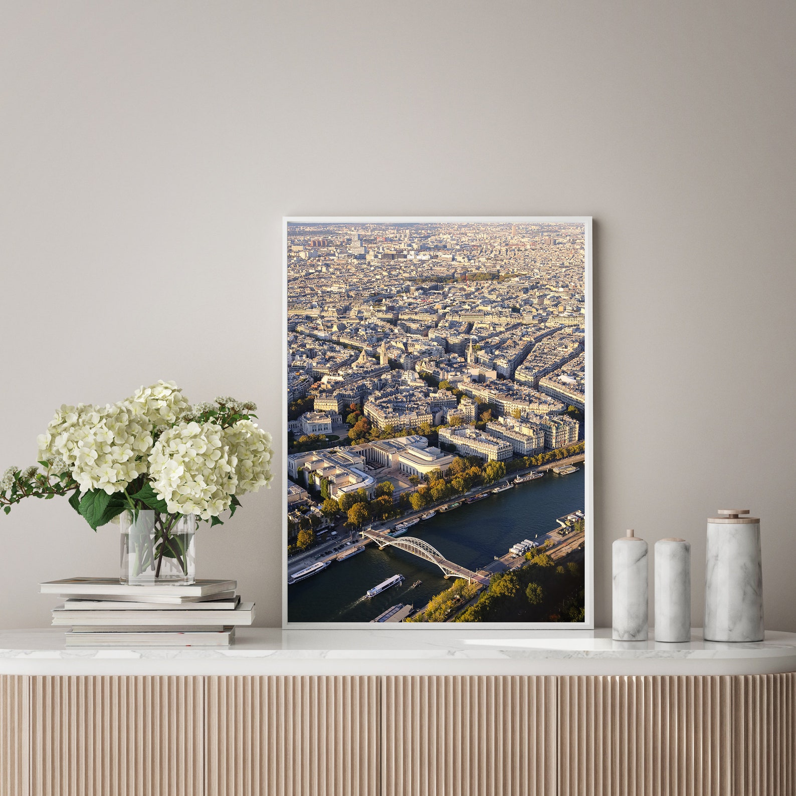 Paris Skyline Print Paris Wall Art Large Wall Art Paris Etsy