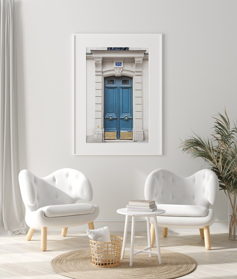 Paris Doorways, Blue Door Art Print, Paris Photography, Travel Wall Art, French Photography, Europe Travel Poster, Minimalist Large Wall Art image 8