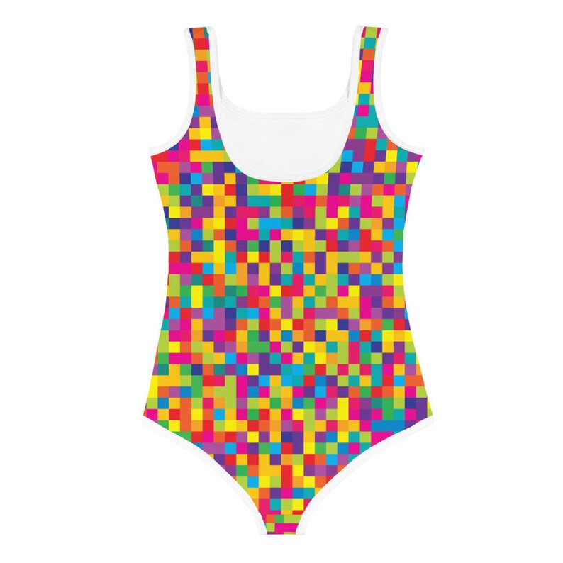 Adorable Girls One Piece Swimsuit Colorful One Piece Etsy