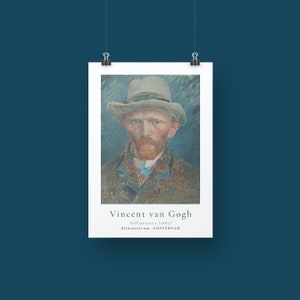 Vincent Van Gogh Poster | Digital Download | Van Gogh Print | Art Print | Printable Gogh | Digital Downloads | Gallery Wall Print | Portrait