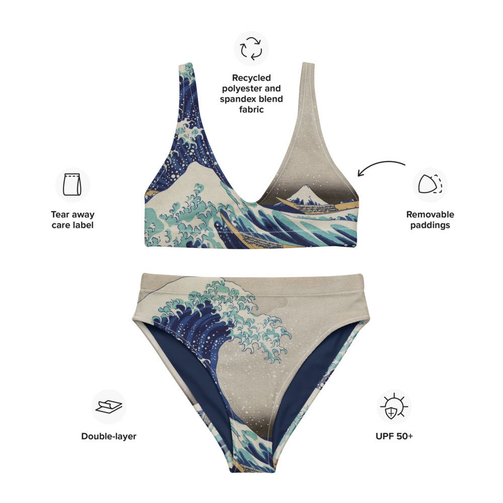 Bikini set / Bikini de cintura alta / Traje de baño Mujer / Etsy España