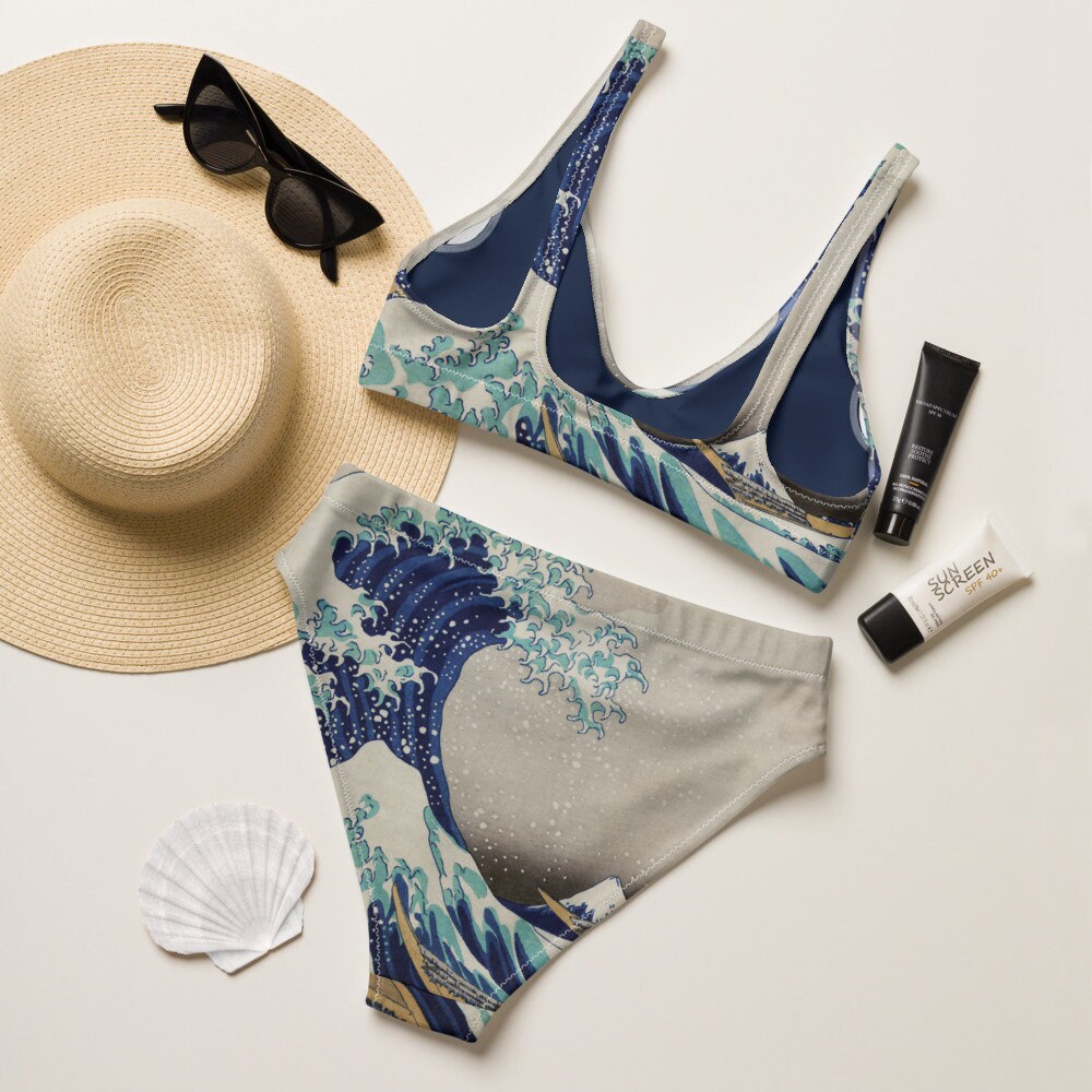 Bikini set / Bikini de cintura alta / Traje de baño Mujer / Etsy España