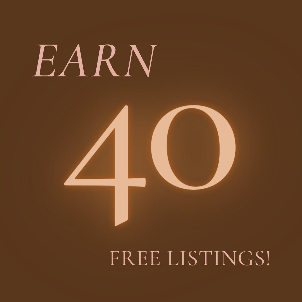 40 Free Etsy Listing No Purchase Necessary Link in Etsy