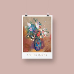 Odilon Redon Poster | Digital Download | Odilon Redon Print | Art Print | Printable Redon | Gallery Wall Print | Art Poster | PDF | Flower