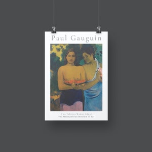 Cartel de Paul Gauguin / Descarga digital / Impresión de Paul Gauguin / Impresión de arte / Gauguin imprimible / Digital / Impresión de pared de galería / Póster de arte PDF