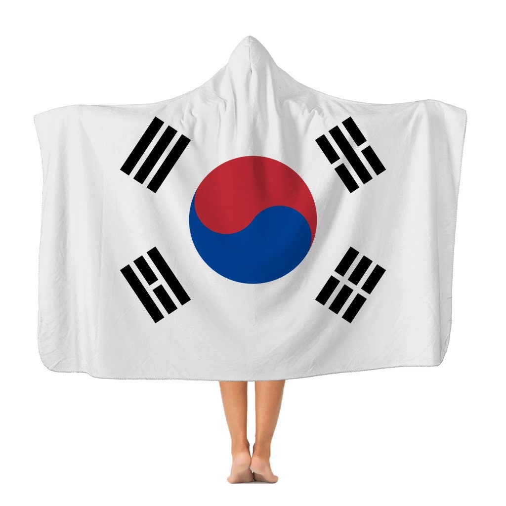 Koreanische Flagge Klassische Erwachsene Kapuzendecke