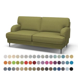 Stocksund 2 seat sofa covers total width 154cm/60.6 inches Stocksund loveseat covers custom cover fits Stocksund 2 seat sofa,Stocksund Cover