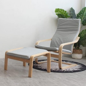 Poang (NO Pillow Style ) Cover, Poang Chair Cover, Poang Slipcover, Poang Cover, Poang Ottoman Slipcover, Poang Replacement Cover, Custom