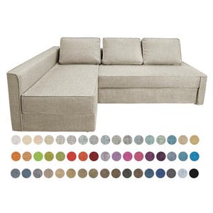 Cover for KLAGSHAMN/FRIHETEN Corner Sofa-bed, Custom Made Cover to for Ikea KLAGSHAMN Friheten Corner Sofa, Klagshamn Slipcover