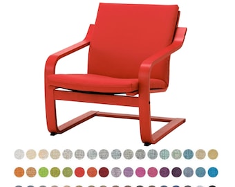Funda para sillón Poang con respaldo bajo, hecha a medida para sillón Poang con respaldo bajo, funda de repuesto Poang