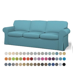 Custom cover fits Ektorp 3 seat sofa,compatiable cover for Ektorp 3 seat sofa, 500 fabric options