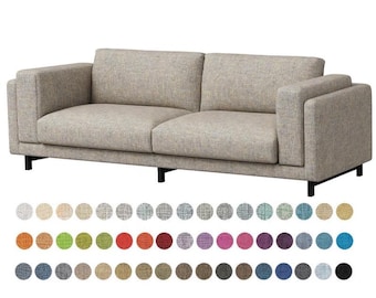 Fundas de sofá de 3 plazas Nockeby, fundas personalizadas para sofá Nockeby, fundas Nockeby, ancho total del sofá 251 cm/98,8 pulgadas, funda de sofá de 3 plazas Nockeby