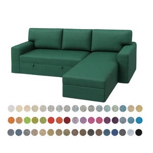 BÅRSLÖV Cover, Custom Made Cover for Barslov 3 seat Sofa-bed with Chaise, Barslov Replacement Cover, Barslov, Handmade Cover