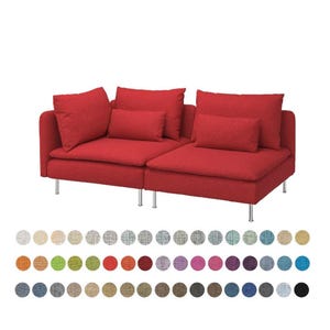 SODERHAMN Cover, Custom made cover for Soderhamn 2 Seat Sofa with Open End, Soderhamn Replacement Cover, Soderhamn Slipcover, Couch Cover