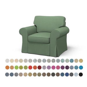 Ektorp armchair covers, custom made covers,400 fabric options, replacement cover for Ektorp armchair, Multi color, Custom Made Cover