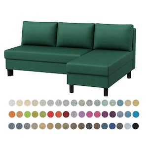 ÄLVDALEN Cover, Custom made covers to fit Alvdalen Sleeper Sofa with Chaise, Alvdalen 3 Seat Sofa-Bed with Chaise Cover, Alvdalen Slipcover