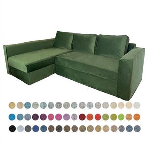 MANSTAD Corner Sofa-bed with Storage Cover, Custom Made Slipcover to fit Manstad, Manstad Sofa Cover, Father&#39;s Day Gift, Manstad Couch Cover