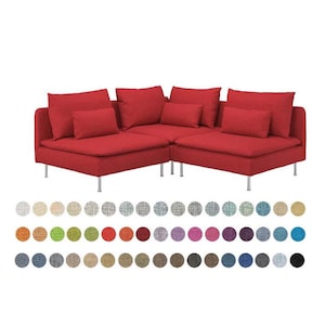 SODERHAMN Cover, Custom covers to fit SODERHAMN Sectional 3-seat Corner Sofa, SODERHAMN Sectional Covers, Handmade Covers, Slipcovers