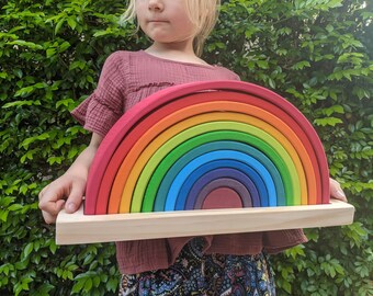 Storage Tray for Grimms Large Rainbow Stacker