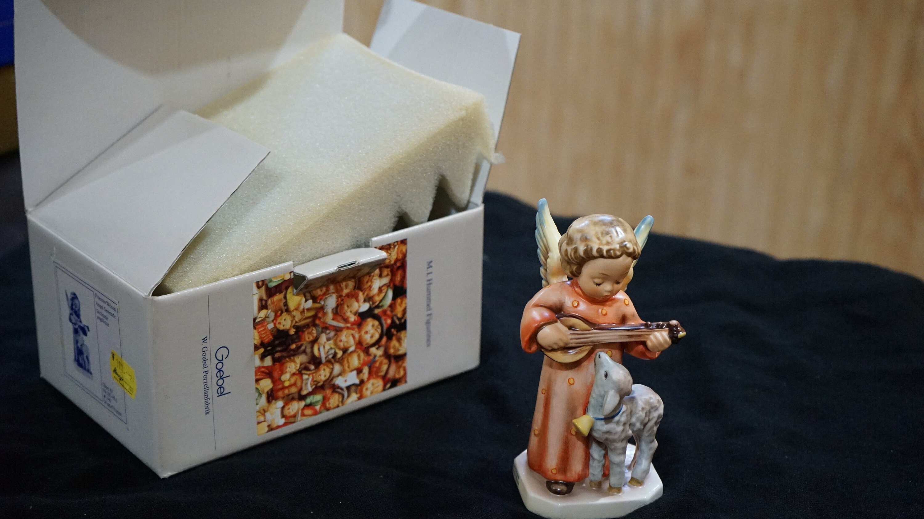 Hummel Model 83 Angel Serenade With Lamb Etsy