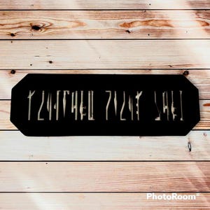 Custom  Star Wars Inspired Metal Star Wars Mandalorian Sign