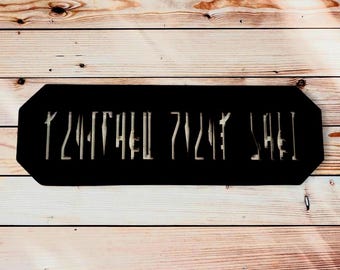 Custom  Star Wars Inspired Metal Star Wars Mandalorian Sign