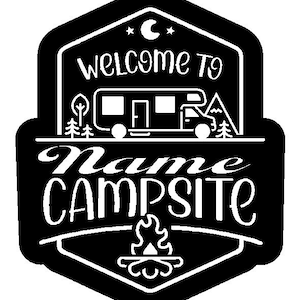 カスタマイズされたRVキャンプサイン