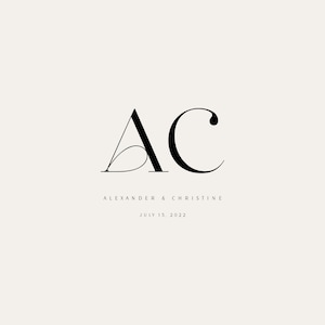 Premade Logo Design | Wedding Monogram |  Wedding Couple Logo |  Wedding Monogram Bundle | Initial Logo | Modern Wedding Logo |  Couple Logo
