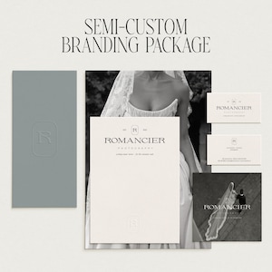 Semi-Custom Branding Package : Customizable Logo, Submark, Brand Board & Assets | Brand Identity