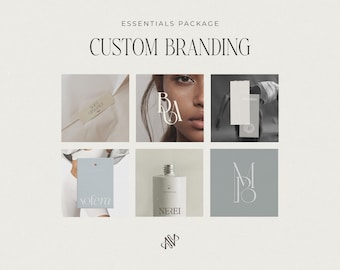Imagen de marca personalizada / Paquete de imagen de marca / Logotipo personalizado / Diseño de logotipo moderno / Conjunto de logotipos / Identidad de marca personalizada / Imagen de marca minimalista