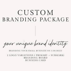 Custom Logo Design | Branding | Business Logo | Modern Logo | Text Logo | Custom Branding | Branding Kit | Brand Identity | Submark Logo |