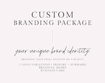 Custom Logo Design | Branding | Business Logo | Modern Logo | Text Logo | Custom Branding | Branding Kit | Brand Identity | Submark Logo |