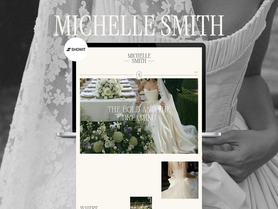 Showit Website Template for Photographers | Luxury Editorial Website | Wedding Photography Website