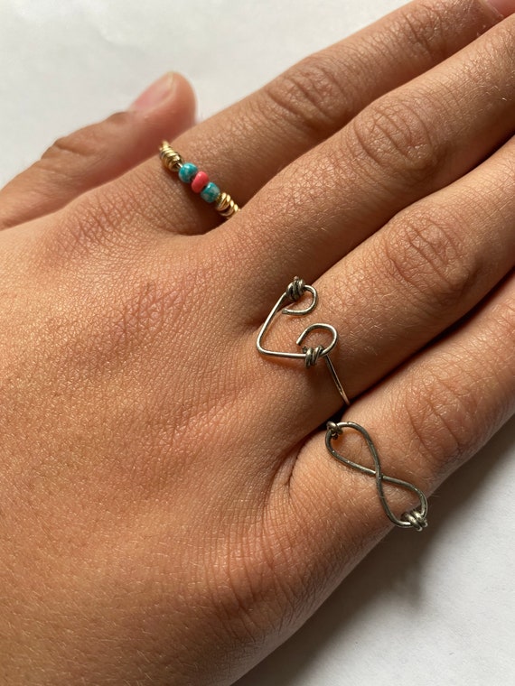 Simple Infinity Wire Ring Etsy Australia