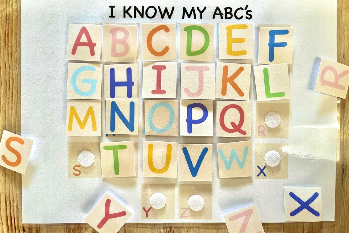 Alphabet Letter Matching Game: Printable Toddler & Preschool Worksheet ...