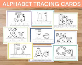 Alphabet Tracing Cards: ABC Letter Formation Practice (PDF Download)