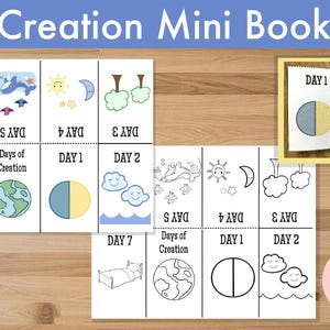 7 Days of Creation Mini Book – Kids Bible Craft (Digital Download)