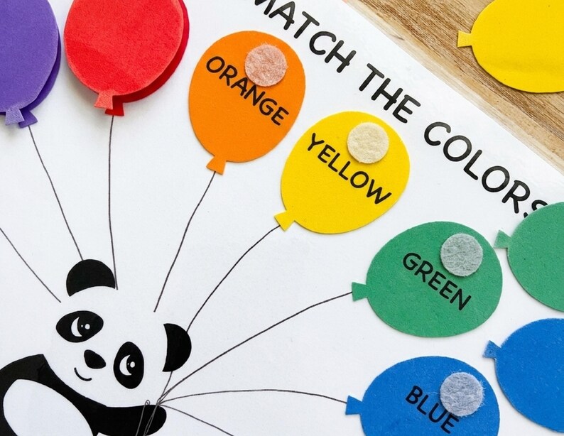 Montessori Color Sorting Activity Printable, Toddler Busy Book Page ...