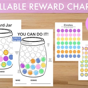 Fillable Reward Jar Chart | Goal Tracker (Digital Download)