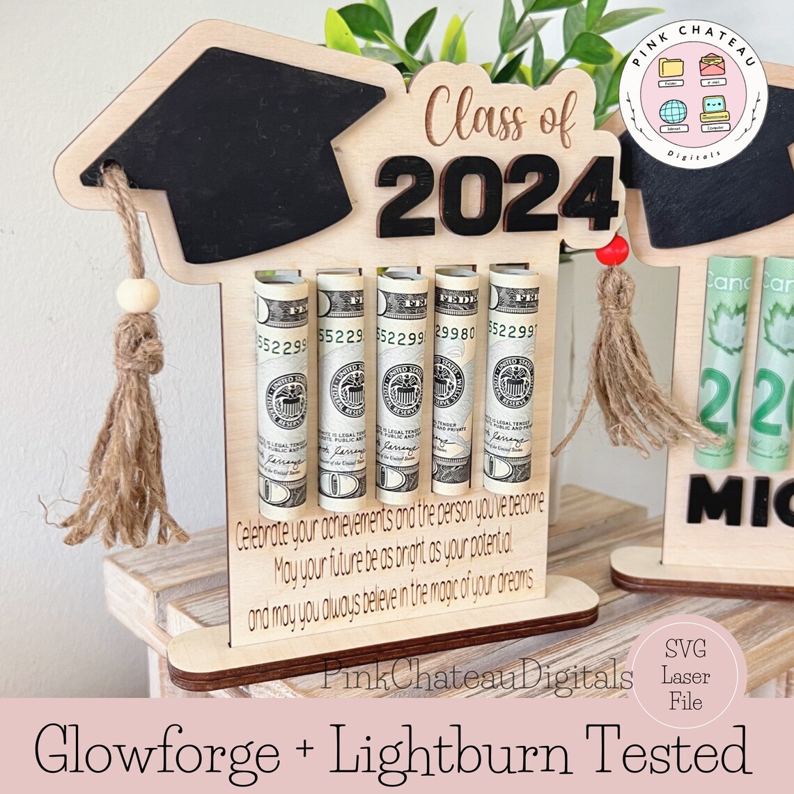 2026 Free Standing Money Scroll Holder | Card | Graduation 1/8” (.125 ...