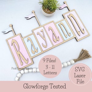 SVG Digital Schnitt Datei | 1/8"1/4" | Märchen inspiriert Zeichen | Kinderzimmer Buch Nook Glowforge Fertig und Getestet | Digitaler Download