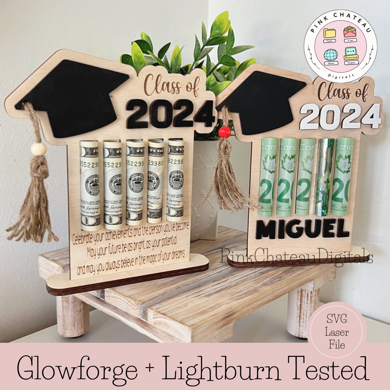 2026 Free Standing Money Scroll Holder | Card | Graduation 1/8” (.125 ...