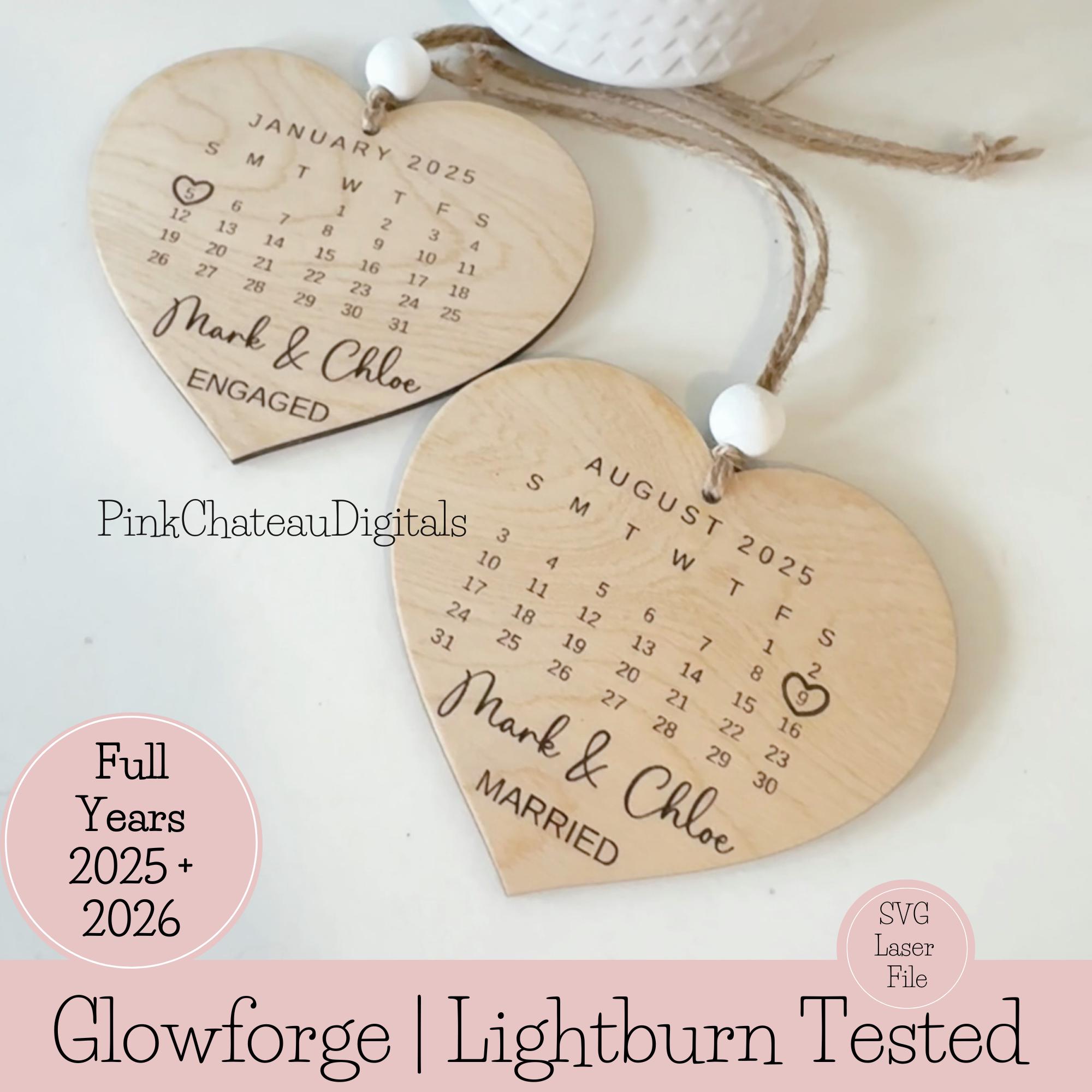 Bundle 36 Files | 2025 to 2027 Entire Years Calendar Keepsake Ornaments Bundle 36 Files | 2025 to 2027 Entire Years Calendar Keepsake Ornaments