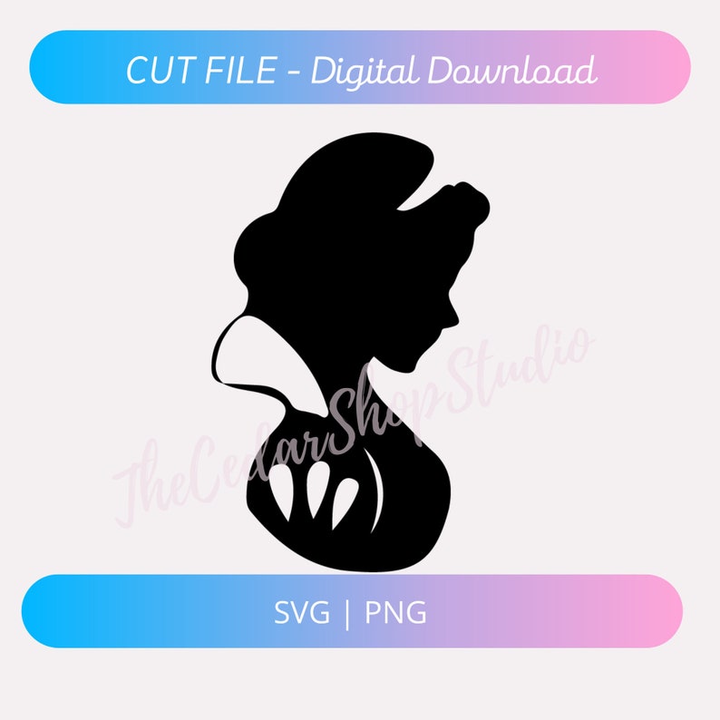 Download Png Cut Files Instant Download Snow White Inspired Silhouette Portrait Svg Silhouette Cameo Scanncut Cut File Cricut Design Space Clip Art Art Collectibles Keyforrest Lt