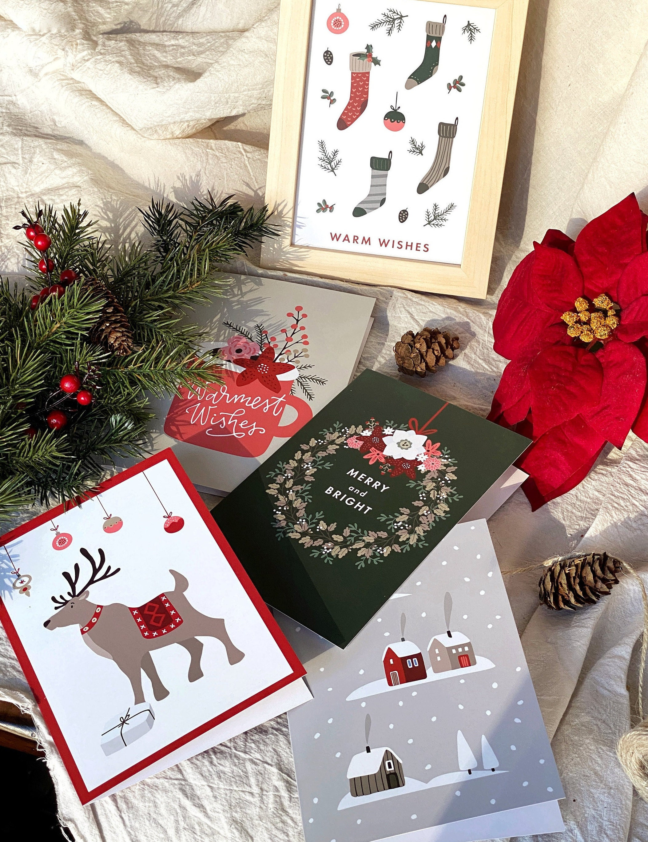 Box XLB044AWife Christmas Card Christmas Lavish Luxury 